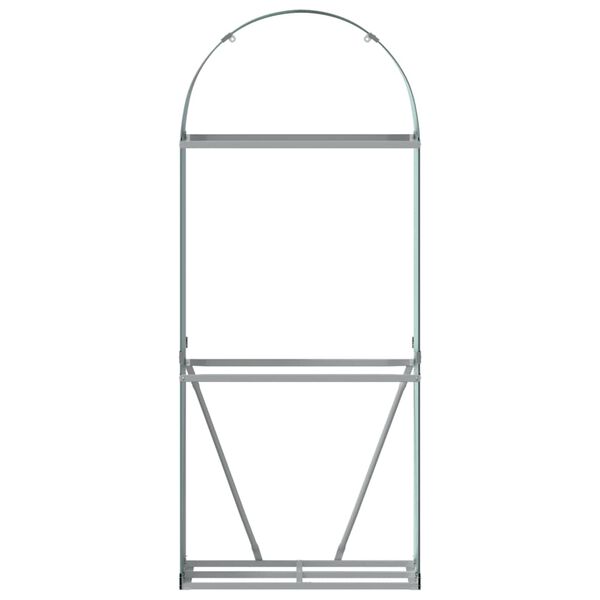 vidaXL Portaceppi Verde 80x45x190 cm in Acciaio Zincato