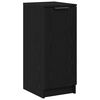 vidaXL Mobile per scarpe con lo scaffale Rovere Nero 29,5 x 35 x 70 cm