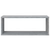 vidaXL Mensole Cubo Muro 2 pz Grigio Sonoma 60x15x23 cm in Multistrato