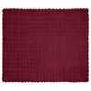vidaXL Coperta in Pelliccia di Coniglio Finta Rosso Bordeaux