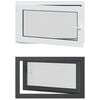 vidaXL Finestra seminterrato a ribalta e scorrimento RISOR 100 x 70 cm