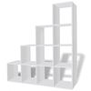 vidaXL Libreria / Scaffale Espositore a Scala 142 cm Bianco