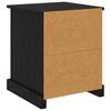 vidaXL Armadio da Notte con cassetto Rovere Nero 39 x 39 x 47.5 cm