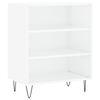 vidaXL Credenza Bianco Lucido 57x35x70 cm in Legno Multistrato