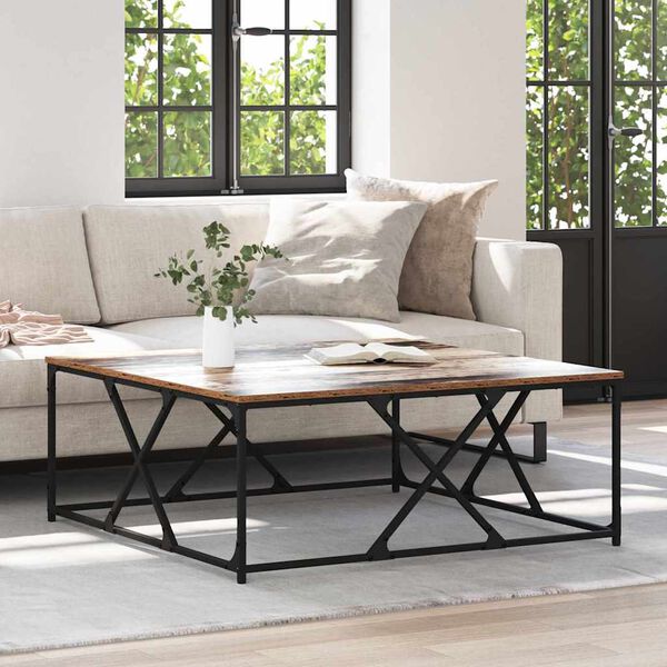 vidaXL Tavolino da salotto Legno vecchio 100 x 100 x 40 cm