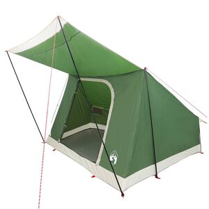 vidaXL Tenda da campeggio 4 persona Impermeabile Verde taffet&agrave;