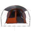 vidaXL Tenda a tunnel con tetto Grigio e arancione 740 x 370 x 220 cm