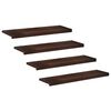 vidaXL Tappeti per scale 4 pz 100 x 30 x 2 cm Marrone Scuro