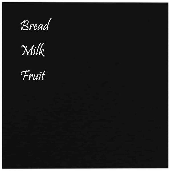 vidaXL Lavagna Magnetica a Parete Nera 60x60 cm Vetro Temperato