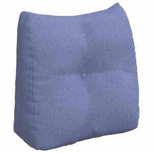 vidaXL Cuscino per Schiena Blu jeans 45 x 24 x 50 cm Tessuto