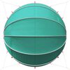 vidaXL Dome Piscina Verde 430 x 430 x 210 cm