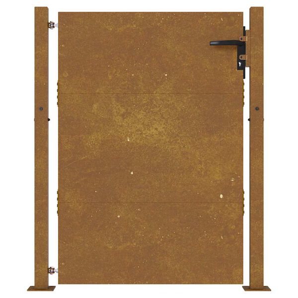 vidaXL Cancello da giardino 100x150 cm in acciaio Corten