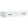 vidaXL Tavolino da Parete Laterale Bianco 87,5 x 34,5 x 17 cm