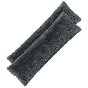 vidaXL Cuscino con cuscino HEERLEN 2 pz Antracite Fleece PV