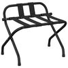 vidaXL Portapacchi con Schienale Nero 56x39x52 cm