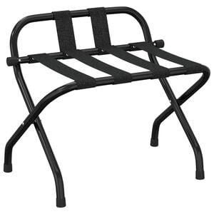vidaXL Portapacchi con Schienale Nero 56x39x52 cm