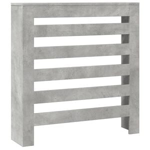 vidaXL Copertura Termosifone Grigio Cemento 78x20x82 Legno Multistrato