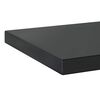 vidaXL Mensole a Muro 2 pz 50x30x3 cm Nero in Acciaio Inossidabile