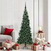 vidaXL Albero di Natale Artificiale Angolare con 300 LED Verde 180 cm
