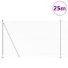 vidaXL Palo della recinzione Argento 25 x 1,6 m (maglia da 13 mm)