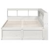 vidaXL Letto Libreria senza Materasso Bianco 140x190 cm Legno di Pino