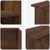 vidaXL Banco Reception Rovere Marrone 100x50x103,5cm Legno Multistrato