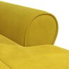 vidaXL Chaise Lounge con cuscino Giallo 91 x 157 x 91 cm Velluto