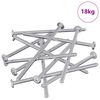 vidaXL Viti per mobili 800 pz Argento Acciaio