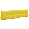 vidaXL Cuscino per Schiena Giallo Chiaro 180 x 24 x 50 cm Tessuto