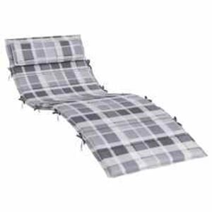 vidaXL Cuscino per Lounger Sole Grigio 178 x 60 x 4 cm Tessuto Oxford