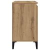 vidaXL Mobile Lavabo Rovere Artigianale 58x33x60 cm Legno Multistrato