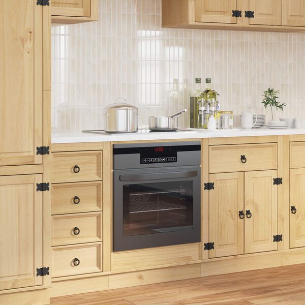 vidaXL Armadietto Miele 60 x 46 x 81 cm Pino massello