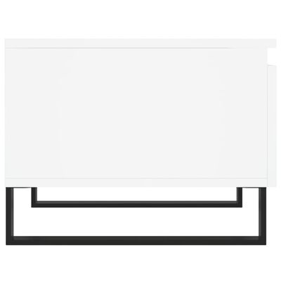 vidaXL Tavolino da Salotto Bianco 50x46x35 cm in Legno Multistrato