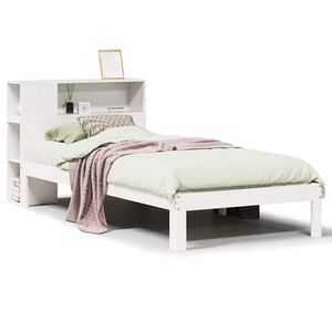 vidaXL Letto con Libreria senza Materasso 75x190 cm in Legno Pino