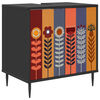 vidaXL Mobile da Bagno ESSEN Rovere Nero 60 x 40 x 61 cm