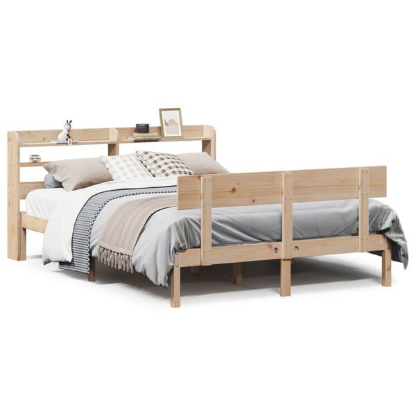 vidaXL Letto senza Materasso 160x200 cm in Legno Massello di Pino