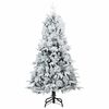 vidaXL Albero di Natale Artificiale con Rami Pieghevoli Bianco 120 cm