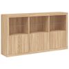 vidaXL Credenza con Luci LED Rovere Sonoma 181,5x37x100 cm