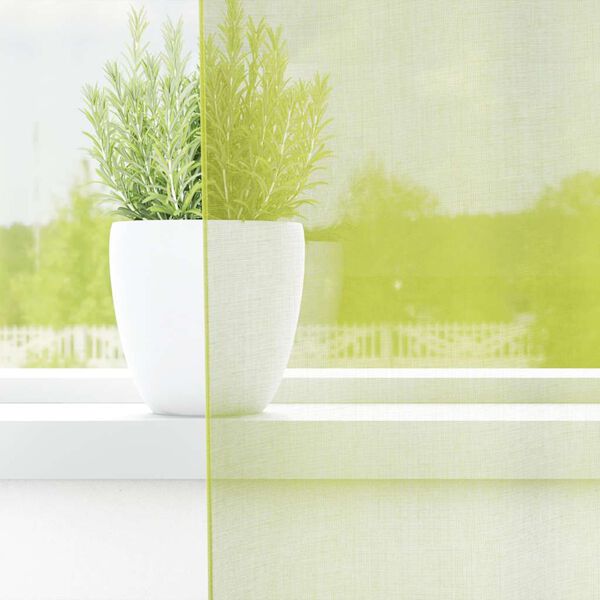 vidaXL Tende in Voile con Occhielli 2 pz Verde Mela 140x245 cm