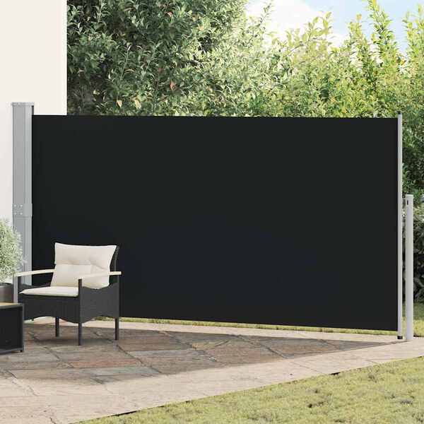 vidaXL Tenda da Sole Laterale Retrattile 160 x 500 cm Nera