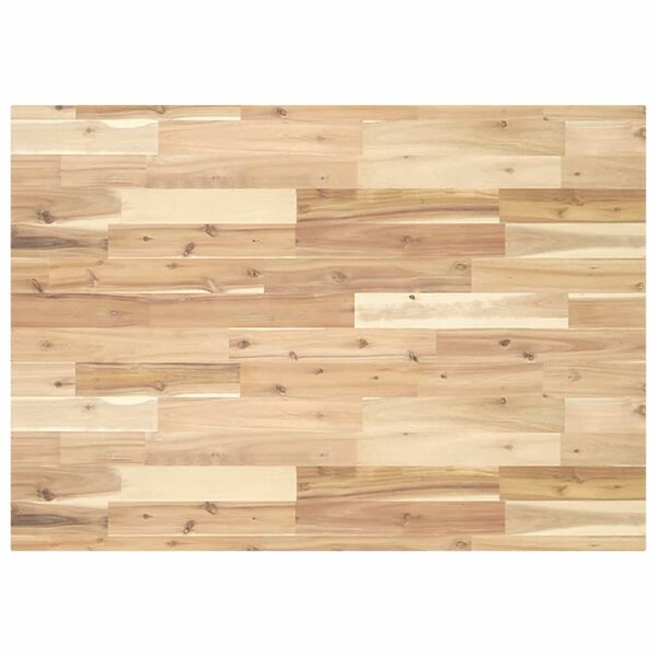 vidaXL Piano Tavolo Rettangolare 120x70x4cm Legno Massello di Acacia