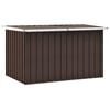 vidaXL Scatole di stoccaggio Acciaio zincato 149 x 99 x 93 cm Marrone