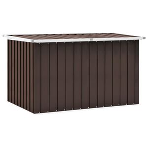 vidaXL Scatole di stoccaggio Acciaio zincato 149 x 99 x 93 cm Marrone
