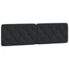 vidaXL Cuscino Testiera Nero 180 cm in Velluto