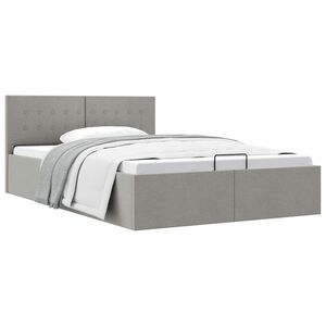 vidaXL Giroletto Idraulico Contenitore Grigio Chiaro Tessuto 140x200cm