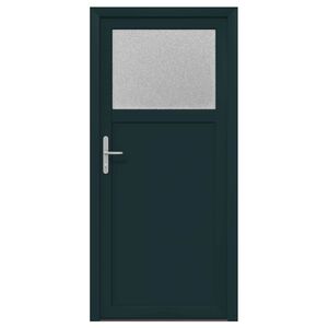 vidaXL Porta d'ingresso laterale Antracite 88 x 198 cm PVC