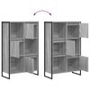 vidaXL Armadio per Libri Grigio Sonoma 68 x 30 x 108.5 cm