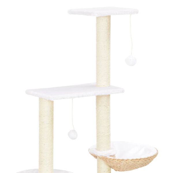 vidaXL Albero per Gatti con Tiragraffi in Sisal Seagrass
