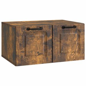 vidaXL Mobile Porta TV da Muro Rovere Fumo 59,5 x 41 x 30 cm