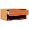 vidaXL Comodino con cassetto 2 pcs Marrone cerato 50 x 32,5 x 24 cm